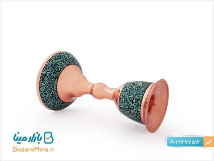 شمعدان فیروزه کوبی برند آقاجانی