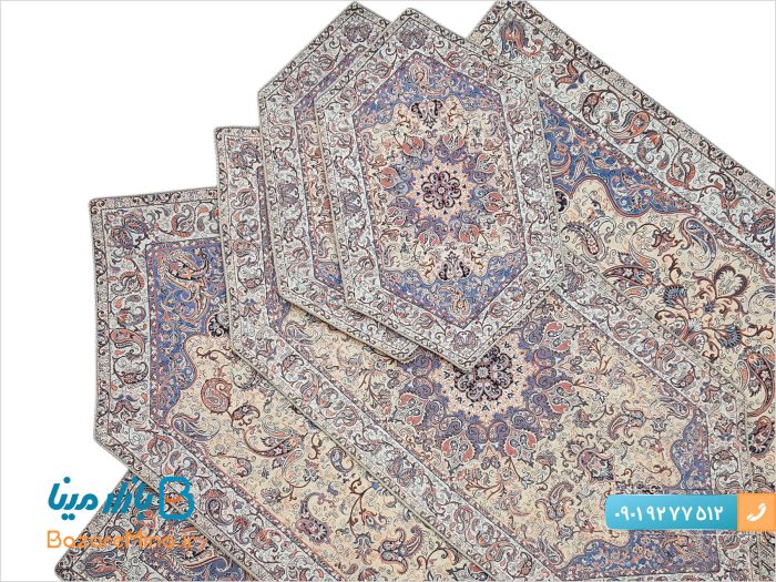 سرویس پنج تکه رومیزی ترمه مدل آذرمهر