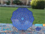بشقاب میناکاری طرح اسلیمی