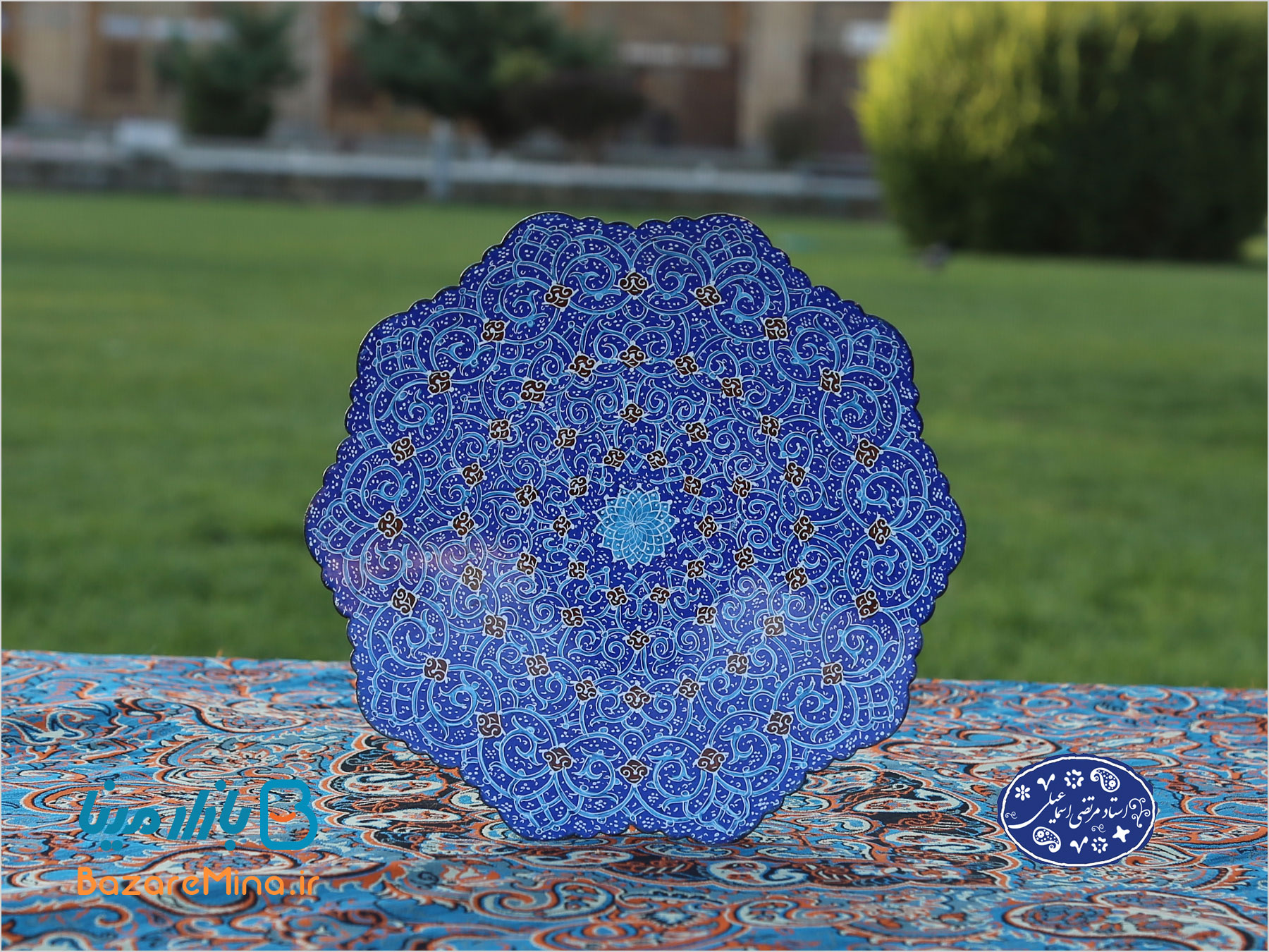 بشقاب مینا کاری اصفهان
