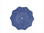 بشقاب میناکاری طرح اسلیمی