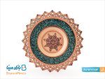 بشقاب شبکه بری 25 فیروزه کوب برند آقاجانی