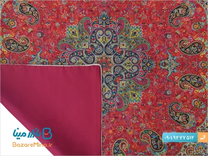 رومیزی ترمه ابریشمی هاشمی طرح شاه پسند ممتاز