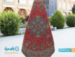 رومیزی ترمه ابریشمی هاشمی طرح شاه پسند ممتاز