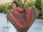 رومیزی ترمه ابریشمی هاشمی طرح شاه پسند ممتاز