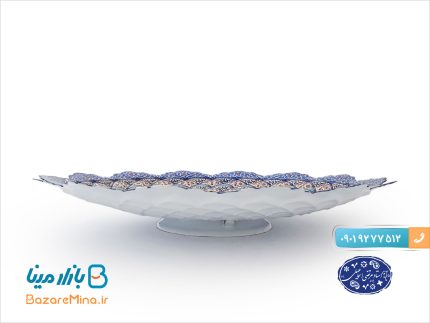 بشقاب برجسته میناکاری اثر مرتضی اسماعیلی