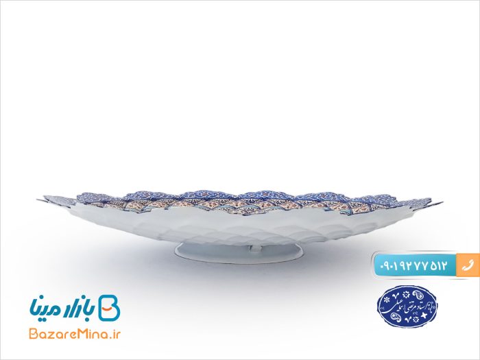 بشقاب برجسته میناکاری اثر مرتضی اسماعیلی