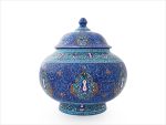 قندان میناکاری اسماعیلی طرح اسلیمی ترنج