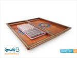 تخته نرد تذهیب و خاتم کاری شده