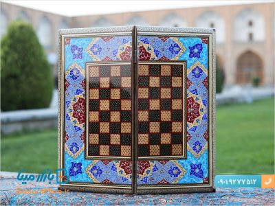 تخته نرد تذهیب و خاتم کاری شده