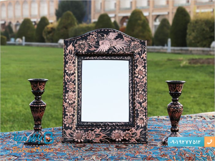 آینه الماس تراش مسی