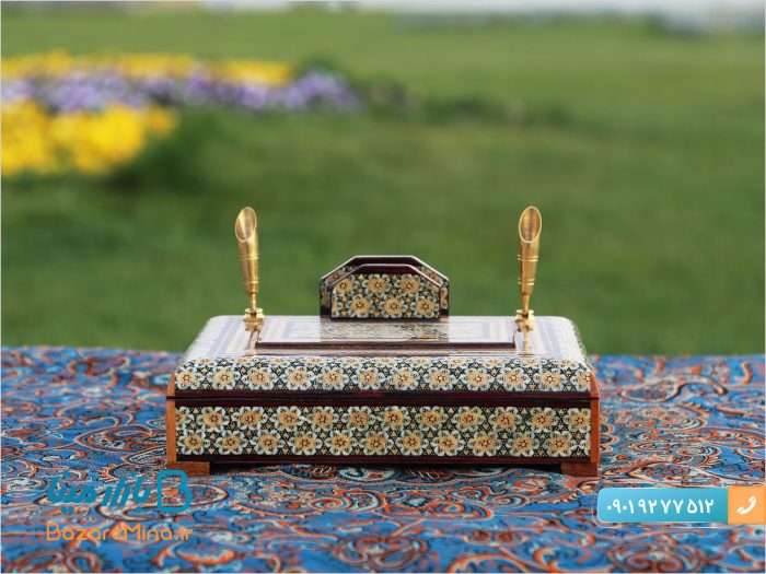 جاقلمی خاتم کاری جعبه ایی