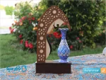 تندیس گلدان میناکاری شده طرح معلم