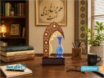 تندیس گلدان میناکاری شده طرح معلم