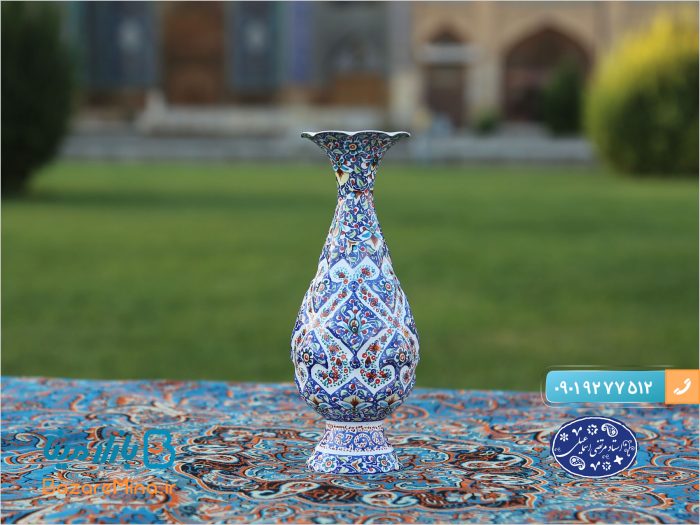 گلدان 16 سانتی میناکاری اسماعیلی