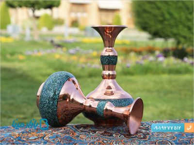 گلدان شلغمی 30 فیروزه کوب برند آقاجانی