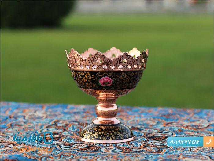 آجیل خوری سایز 11 مس و نقاشی تشعیر آقاجانی