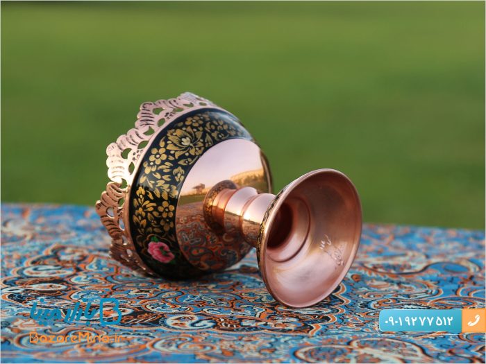آجیل خوری سایز 11 مس و نقاشی تشعیر آقاجانی