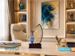 تندیس گلدان میناکاری طرح صبا