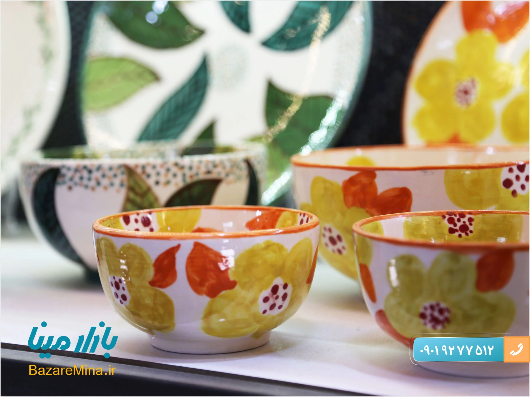 رنگ مخصوص میناکاری روی سفال