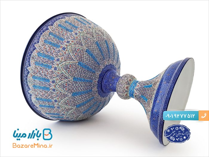 سنگاب بزرگ برجسته میناکاری اثر استاد اسماعیلی