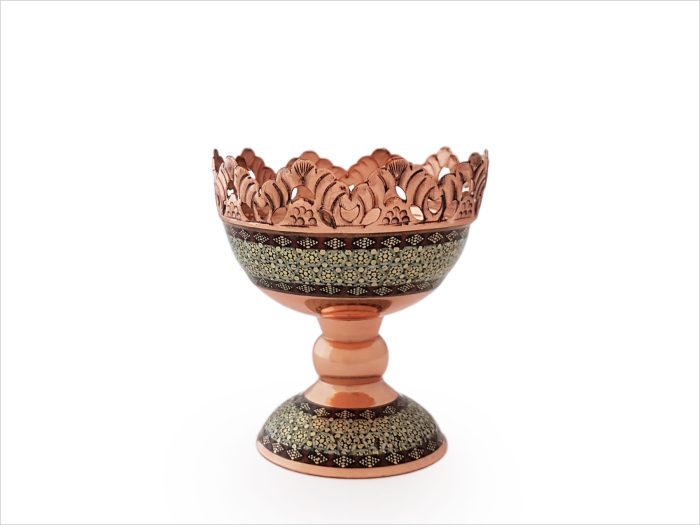 آجیل خوری مسی خاتم کاری آجیل خوری مسی خاتم کاری