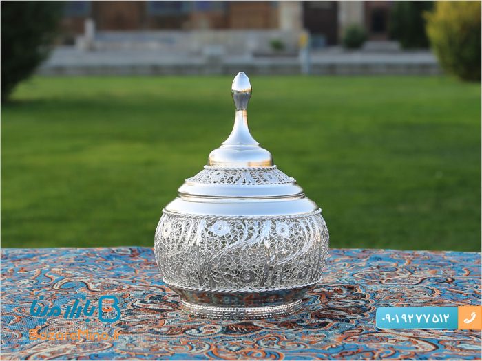قندان ملیله کاری اصفهان
