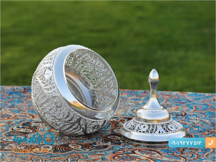 قندان ملیله کاری اصفهان