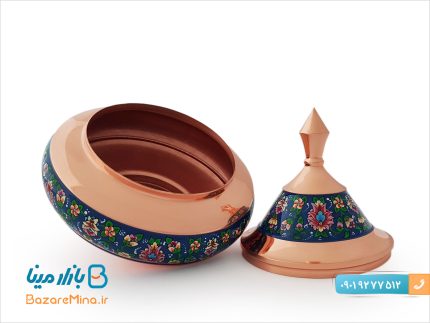 بشقاب پرنده بزرگ مس و پرداز اصفهان