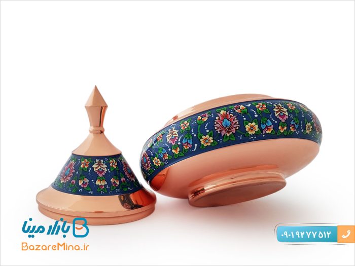 بشقاب پرنده بزرگ مس و پرداز اصفهان