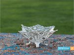 کاسه آجیل خوری چهار گوش ملیله کاری اصفهان