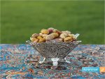 کاسه آجیل خوری چهار گوش ملیله کاری اصفهان