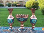 آجیل خوری مسی طرح پرداز ارتفاع 20 سانتی