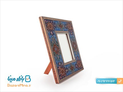 آینه مستطیل خاتم کاری اصفهان مدل تذهیب