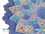 بشقاب 35 سانتی میناکاری روی مس