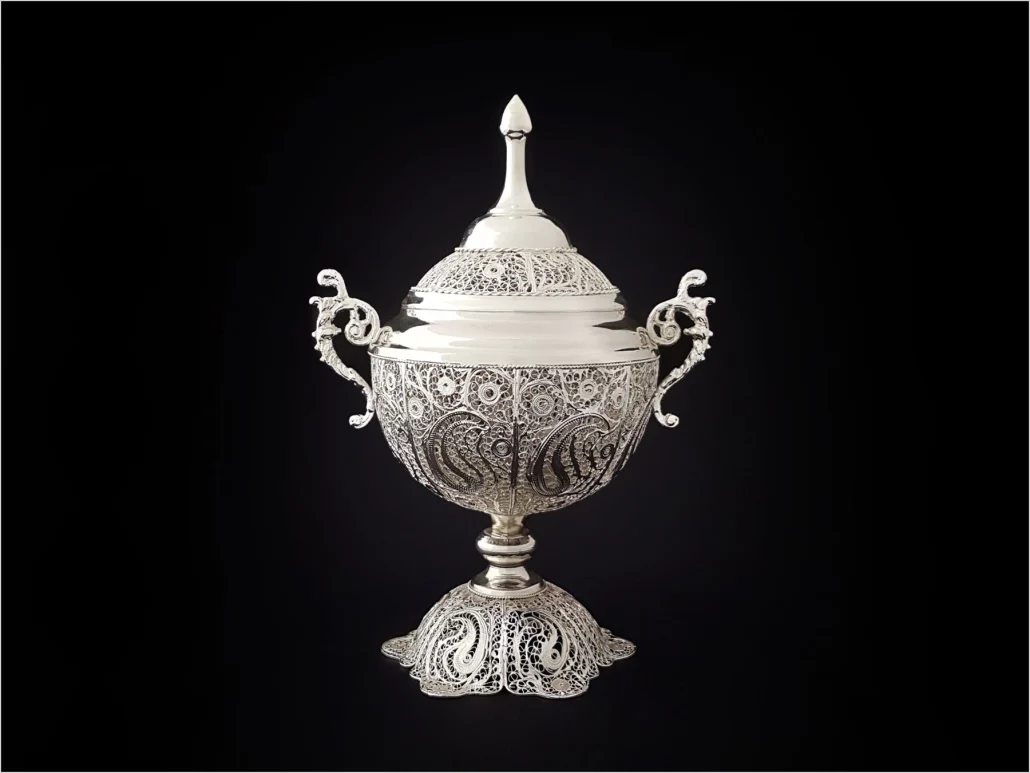 گز خوری دسته دار ملیله کاری