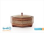 شکلات خوری خاتم کاری 8 گوش