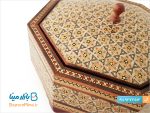 شکلات خوری خاتم کاری 8 گوش
