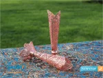 گلدان مسی ملیله کاری