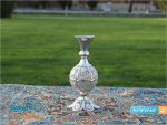 گلدان توپی ملیله کاری پایه دار