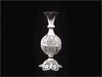 گلدان توپی ملیله کاری پایه دار