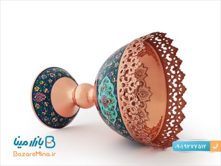 آجیل خوری مس و نقاشی پرداز 25 سانتی