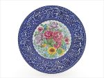 بشقاب میناکاری طرح مینیاتور و آیه