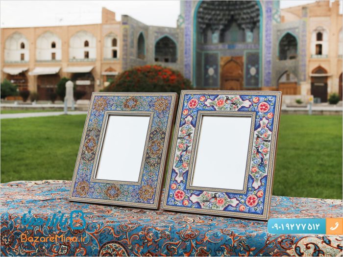 آینه خاتم کاری طرح تذهیب