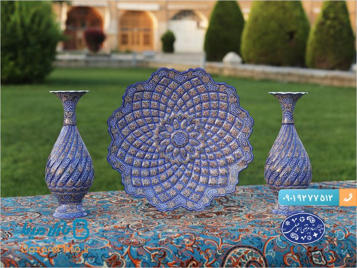بشقاب میناکاری خطایی توخالی