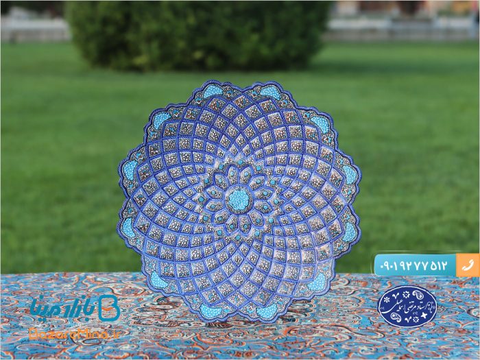 بشقاب میناکاری خطایی توخالی