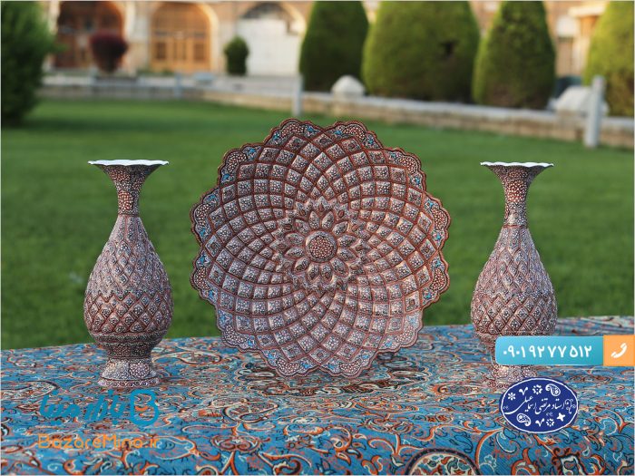 بشقاب میناکاری خطایی توخالی