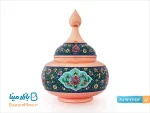 قندان بزرگ مسی و نقاشی پرداز