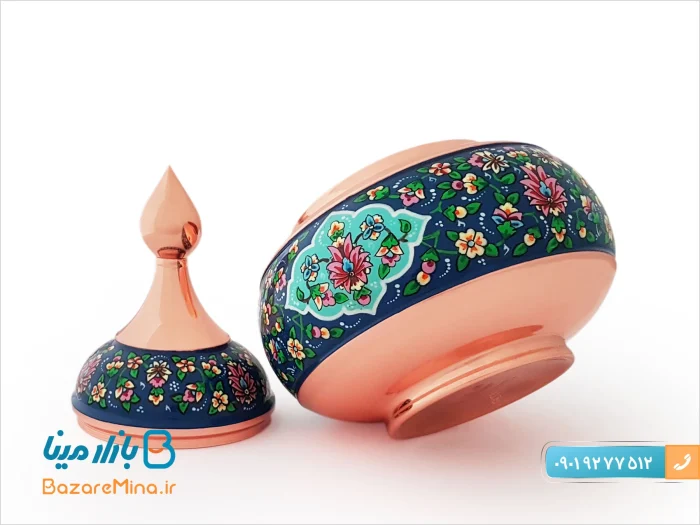 قندان بزرگ مسی و نقاشی پرداز
