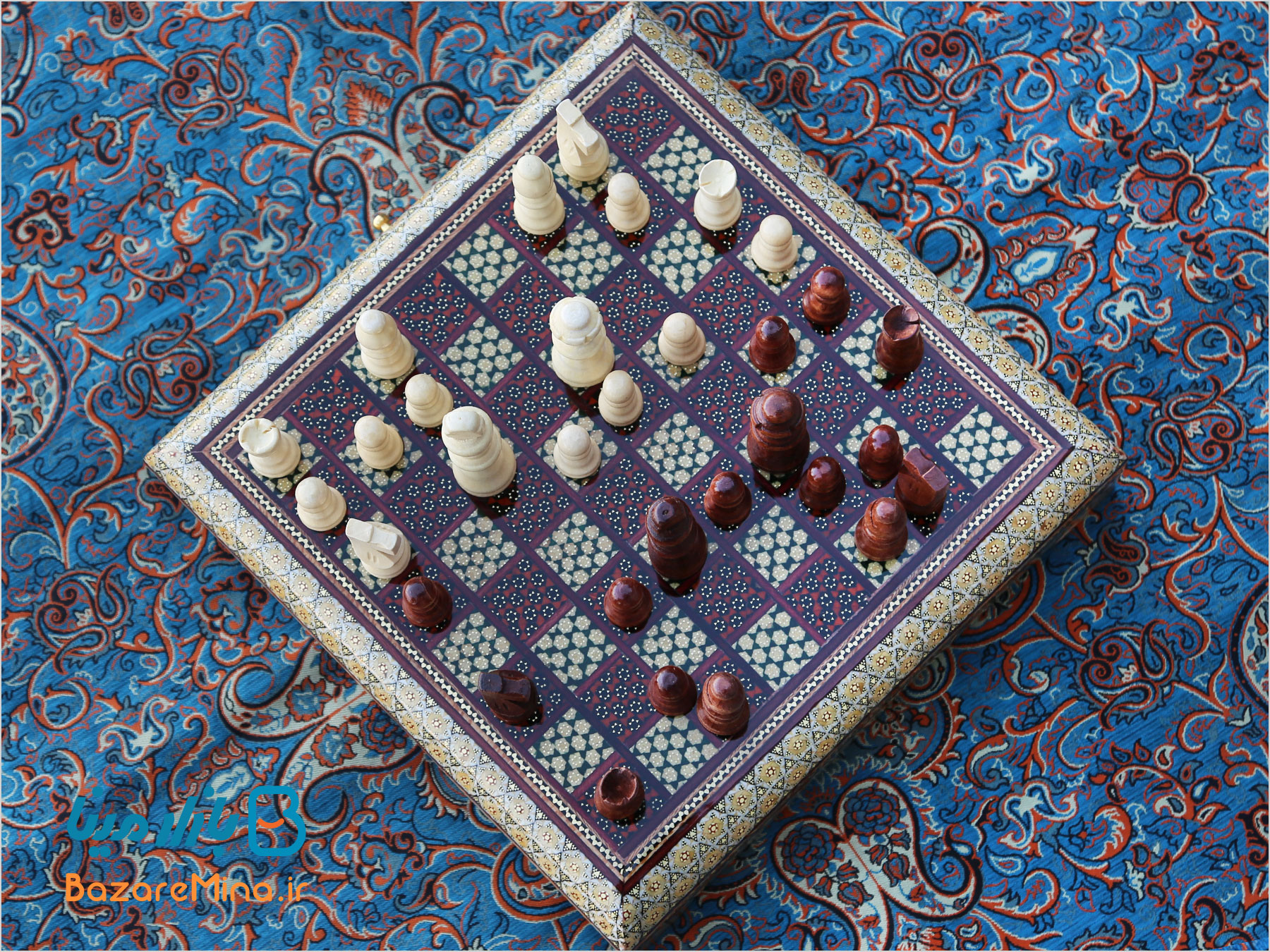 شطرنج خاتم کاری شده اصفهان
